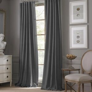 🔴 “Valeron” Bed Bath & Beyond Charcoal Gray! Curtains! 🔥